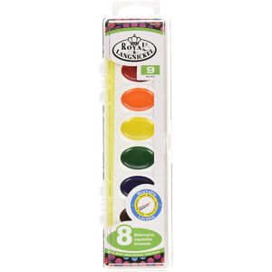 Farby akwarelowe R&L Watercolor Cake Set-Assorted Colors, 8 kolorów